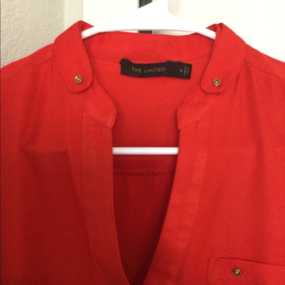 The Limited reddish orange blouse size s - Picture 2 of 3